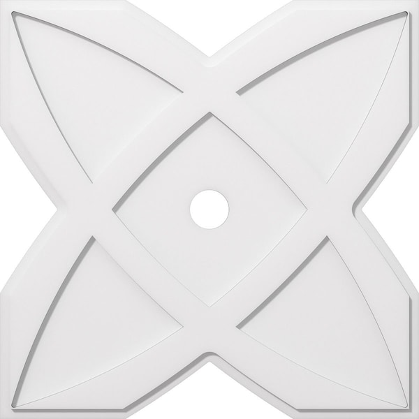 Ekena Millwork Titus Architectural Grade PVC Contemporary Ceiling Medallion, 32"OD x 3"ID x 11"C x 1"P CMP32TS-03000 - main